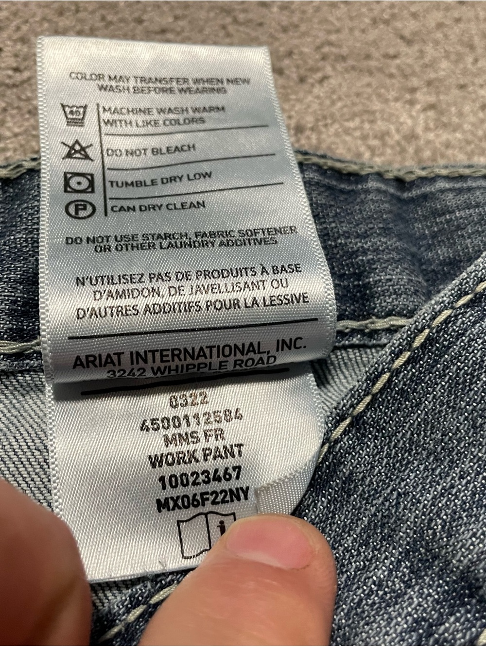 Ariat FR M4 Relaxed Boot Cut Jeans Mens 34x32 CAT 2 Resistant Stretch Work - Picture 8 of 16
